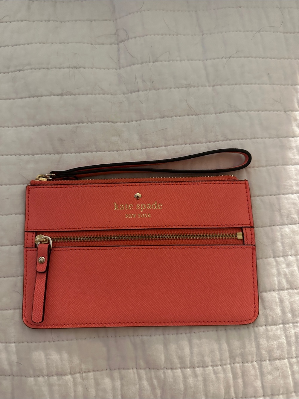 kate spade Coral Zip Front Wristlet